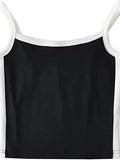 Contrast Trim Vintage Crop Cami Top-Outfit