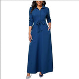 Burst Single Spring And Autumn Harvest Belt With Long Sleeve Long Skirt Shape A Skirt Mus