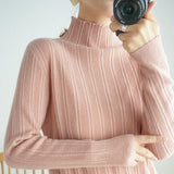 Sweater 2020 New Female Turtleneck Long-sleeved Knitted Pullover Jumper Pull Femme Clothes Loose Designer Winter