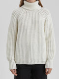 Women Sweater Turtleneck Knitted Thick Winter Woman Pull 2022 Warm Solid Jumper Loose Khaki Sweaters For Women Winter