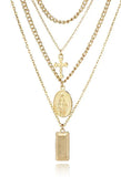 Cross Portrait Necklace-Outfit