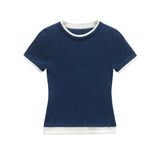 Homemade New Women's Classic Fashion Double T-Shirt