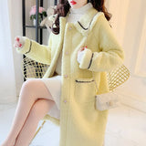 And Winter Fashion New 2021 Korean Version Medium And Long Lamb Wool Coat Women's Versatile Small Man Wool Coat