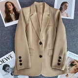 Toloer Suit Jacket Female 2024 Spring And Autumn New Style Casual Texture Fried Street Suit Korean Version Suit Jacket Suit-Outfit