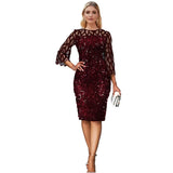 Summer Dress Party Sequin Sexy Bodycon Dresses Shiny Elegant Birthday Clubwear Evening Night Club Split Vestidos