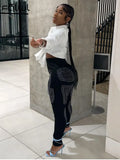 Fall Streetwear Skinny Pants Women 2022 High Waist Legging Print Black Pants Fashion Bodycon Pants Female Trousers