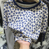 Small Fresh Floral Short-sleeved T-shirt Women's Summer 2022 New Korean Fashion Women Design Sense Niche Half-sleeved