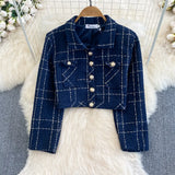 And Winter Small Fragrant Style Temperament Long-Sleeved Coarse Flowers, Two Sets Of Waist Vests And Hip Dress