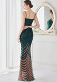 Shining Sequins V Neck Strapless Slim Formal Cocktail Party