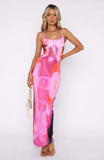 Spring-Summer Women's New Thin Slings With Bra Printed Striped Long Dress