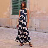 Fashion Temperament Round-Neck Printing In The Summer Of