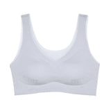 Plus Size Bras for Women Ultra Thin Seamless Underwear Wire Free Vest Active Bra with Pad M to