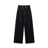 Homemade New Women's Fashion Double-Fashion High Waist High-Legged-Legged Jeans