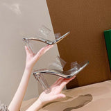 New Late Evening Wind Transparent With Sandals Summer Crystal And Coarse And Sexy Fairy With Skirt Cool
