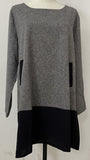 Spring And Autumn Korean Version Of The T-Shirt Coloring Long-Sleeved Casual Loose Long-Term Women's Dress