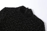 Leopard Print Mesh Skinny Jumpsuit Women One Shoulder Sleeveless Patchwork Fitness Party Activewear Basic Wild Female