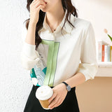casual Women's Blouses ladies printing shirts Blusas Mujer 2022 Spring Autumn Long Sleeve Shirts causal