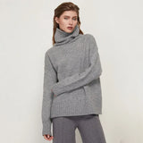 Women Autumn Winter Knitted Turtleneck Cashmere Sweater Female Spring Autumn Pullover Jumper Sweaters Casual Loose