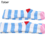 Warm Striped Stockings Knee Cute Women Stockings High Over Knee For Ladies Girls Warm Long
