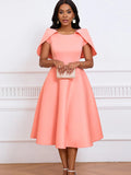 New Fashion Temperament Famous Banquet Party Dress Dress Cape Dress