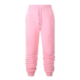 Fashion Brand Men Solid Color Sweatpants Men's Simple Slim Wild Trousers Spring New Drawstring Casual Pants