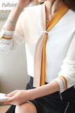 Mujer De Moda 2023 Loose Solid Women Tops and Blouses Elegant Long Sleeve Chiffon Shirt Vintage Women Clothing