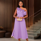 Shoulder Collar High-Rise Dress Party Party