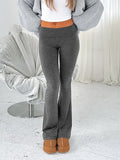 high waist flared