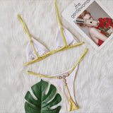 Toloer 2023 New Ins Web Celebrity Swimsuit Sexy Laser Shiny Crystal Diamond Swimsuit