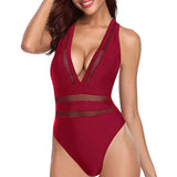 Sexy Hollow Out One Piece Swimsuit Women Plus Size Swimwear Push Up Monokini Cross Bathing Suit Beachwear Swimming Suit
