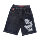 Baggy Denim Shorts Harajuku Y2K Jeans Hip-Hop Vintage Summer Brother-Outfit