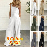 Overalls 2021 VONDA Female Solid Party Playsuits Femme Office Overalls Women Jumpsuits Femininas