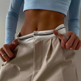 2025 New Solid Fashion Thin Leisure Trousers Small Design Tug Suit