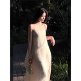 Atmosphere With A Fluttering Ribbon Dress Women's New Summer Languid Lady