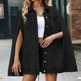 Women's Denim Coat Sleeveless Hollow Out Single Breasted Patchwork Solid Color Jackets 2024 Summer New Fashion 29L2051-Outfit