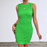 Retro Fashion Round-Neck Sleeveless Roll-Back Jacket Vest