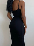 Solid Color Slim Maxi Slip
