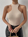 And Summer New Clothes To Repair The Knitted Vest Lady's
