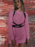 Women Cashmere Knitted Sweater Pullovers Casual Loose O Neck Thick Long Sweater 2022 Autumn Winter Oversized Basic Ladies