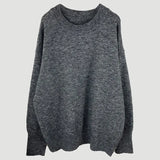 Women Autumn Solid Knitted Sweater Basic O Neck Cashmere Sweater Female Batwing Long Sleeve Loose Jumpers Casual