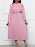 Women's Ebay New Temperament Elegant Pressure Commuting OL Solid Color African Large-Size