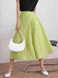 Loose Green Skirt Pants For Women High Waist Solid Minimalist Casual Skirts Pant Female Summer Clothing Fashion