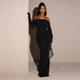 Autumn Women's Clothing New Fashion Temperament Long Sleeves Credal Dress Dress