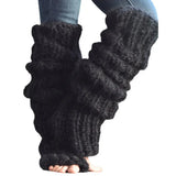 Women Lolita Knitted Socks Fall Winter Leg Warmers Kawaii Harajuku Thermal Stockings Thigh High Socks Woman Female Lingerie-Outfit