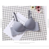 Seamless Push Up Bras for A B C cup No wire Plunge Brassiere for Women Lovely