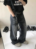 Streetwear Women Jeans 2023 New Bottoms Harajuku Denim Wide Leg Pants High Waist Casual Chic Pantalon Femme Y2k Trousers-Outfit