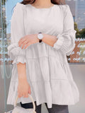 ZANZEA Ruffle Shirts Women 2022 Female Elegant Blouse Casual Puff Sleeve Black Tops Spring O Neck Blusa Femininas