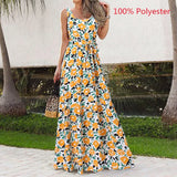 Bohemian Summer Dress Women Leopard Print Long Robe 2022 Holiday Sleeveless Tank Dresses Casual Belted Maxi Vestido