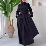 New Women's Autumn Collar Shirt Dress High-Rise With Commuter