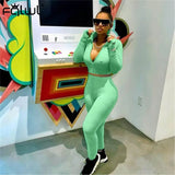Lucky Label 2 Two Piece Set Women Outfits Activewear Fitness Elastic Crop Top Leggings Women Matching Set Tracksuit